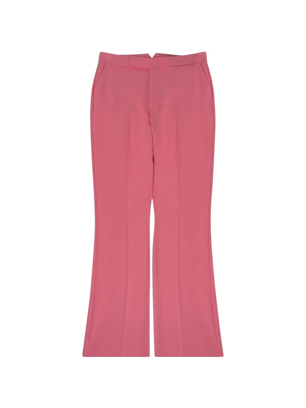 Pressed-Crease Flared Trousers