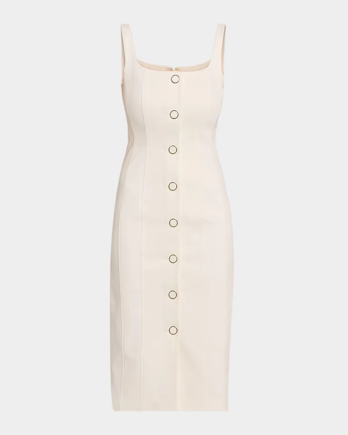 Liana Sleeveless Buttoned Midi Dress