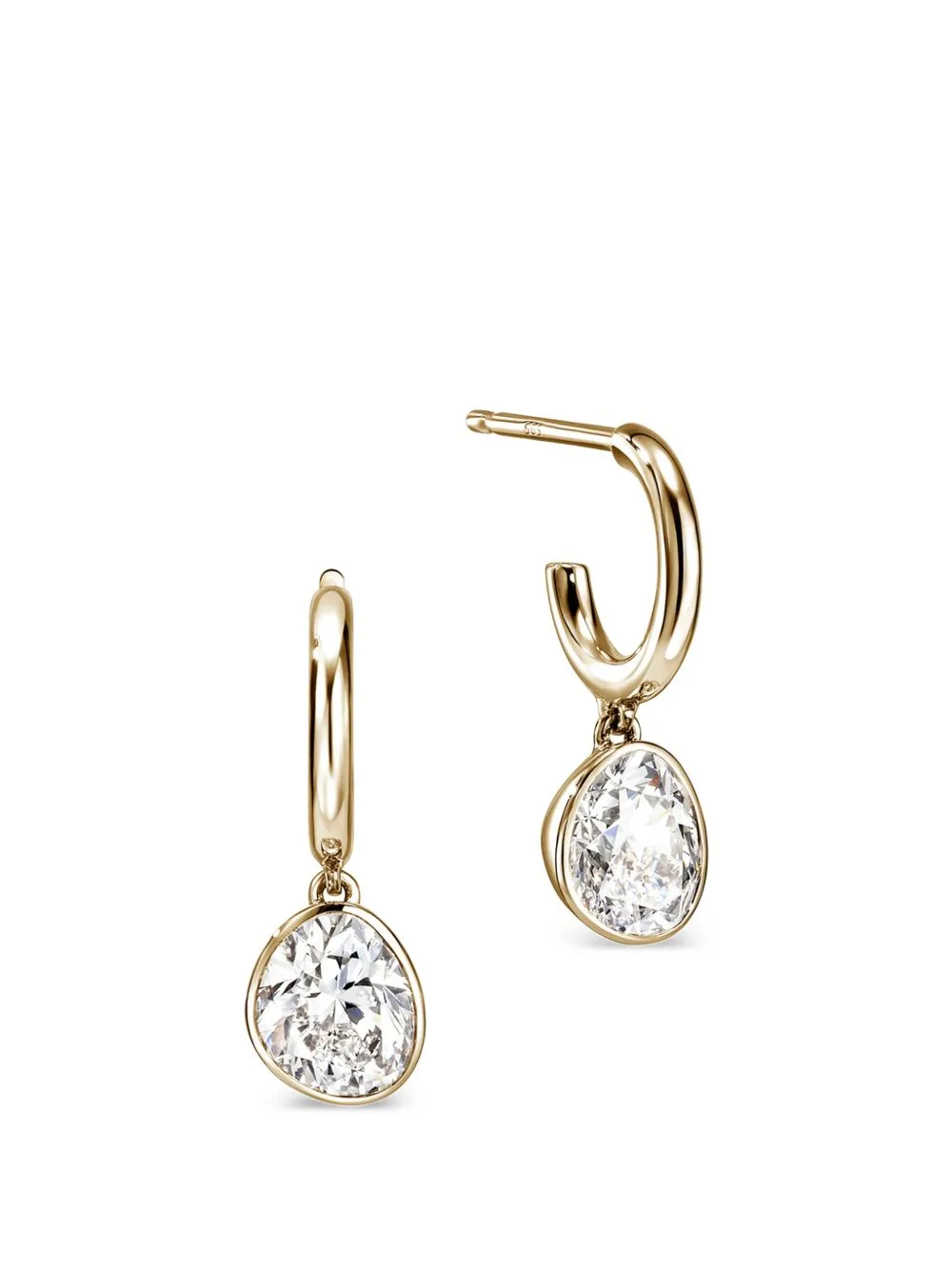 Lovestruck Gold Diamond Hoop Earrings