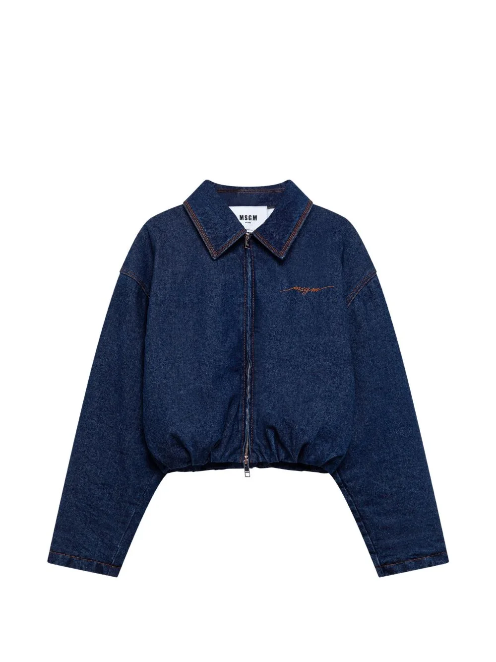 Logo-Embroidered Denim Jacket