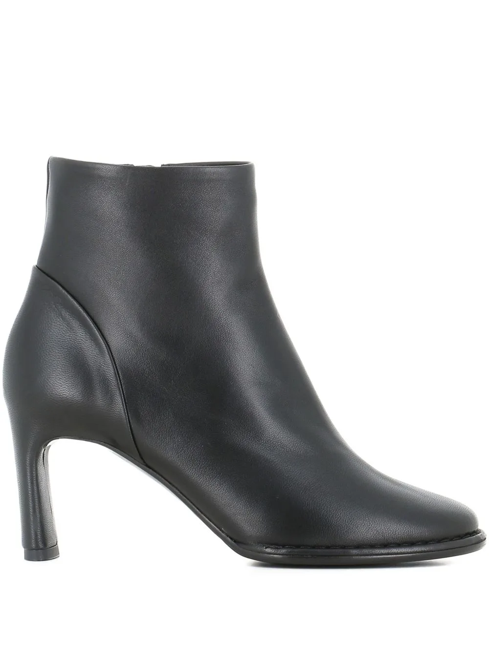 75mm Zip Leather Boots