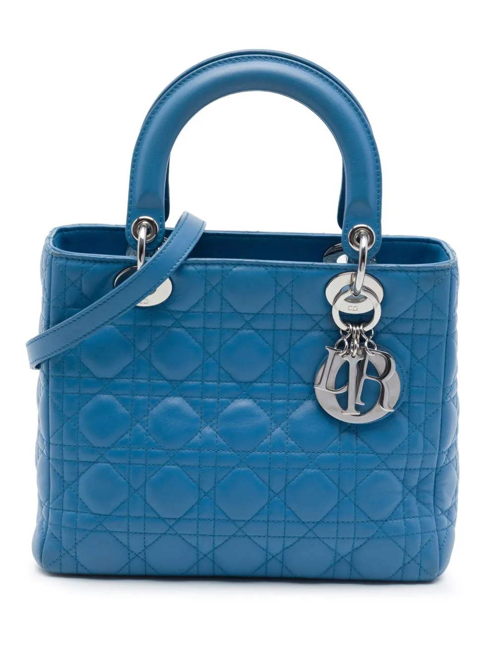 2011 Medium Lambskin Cannage Lady Dior Satchel