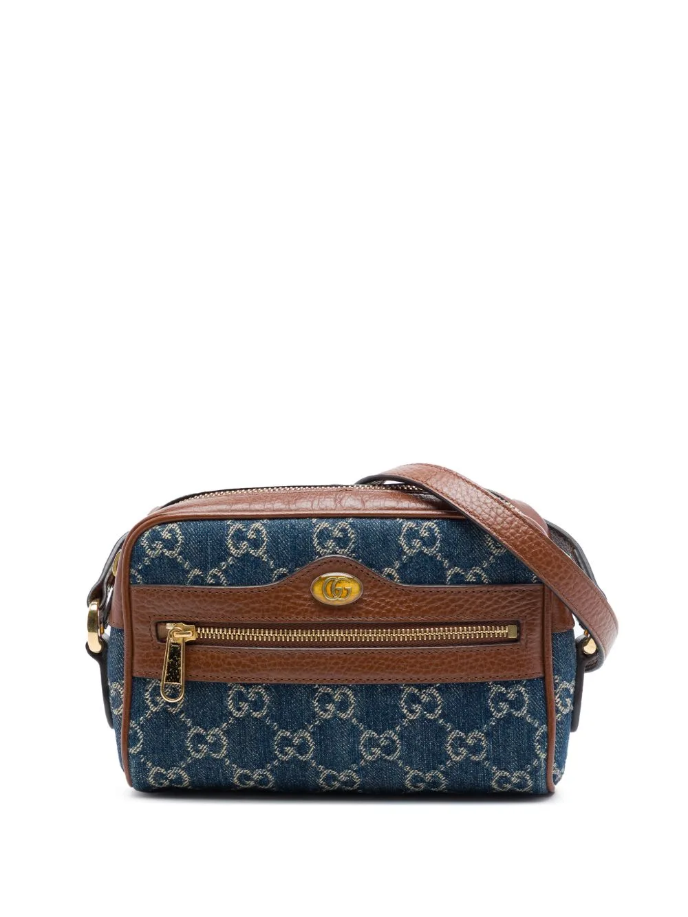 2000-2015 Mini GG Denim Ophidia Crossbody Bag