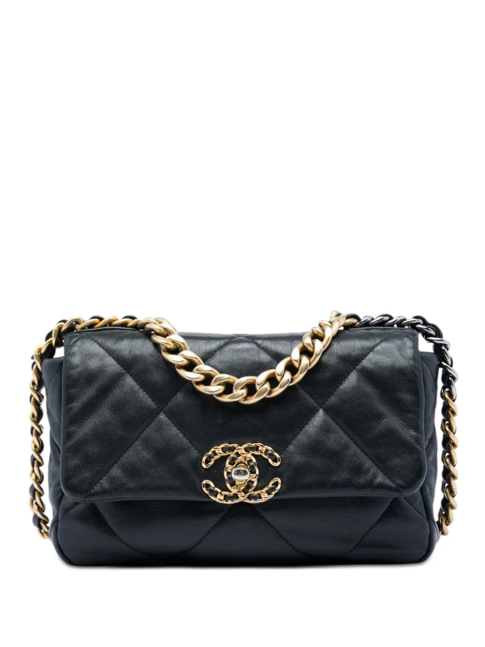 2019 Medium Lambskin 19 Flap Satchel