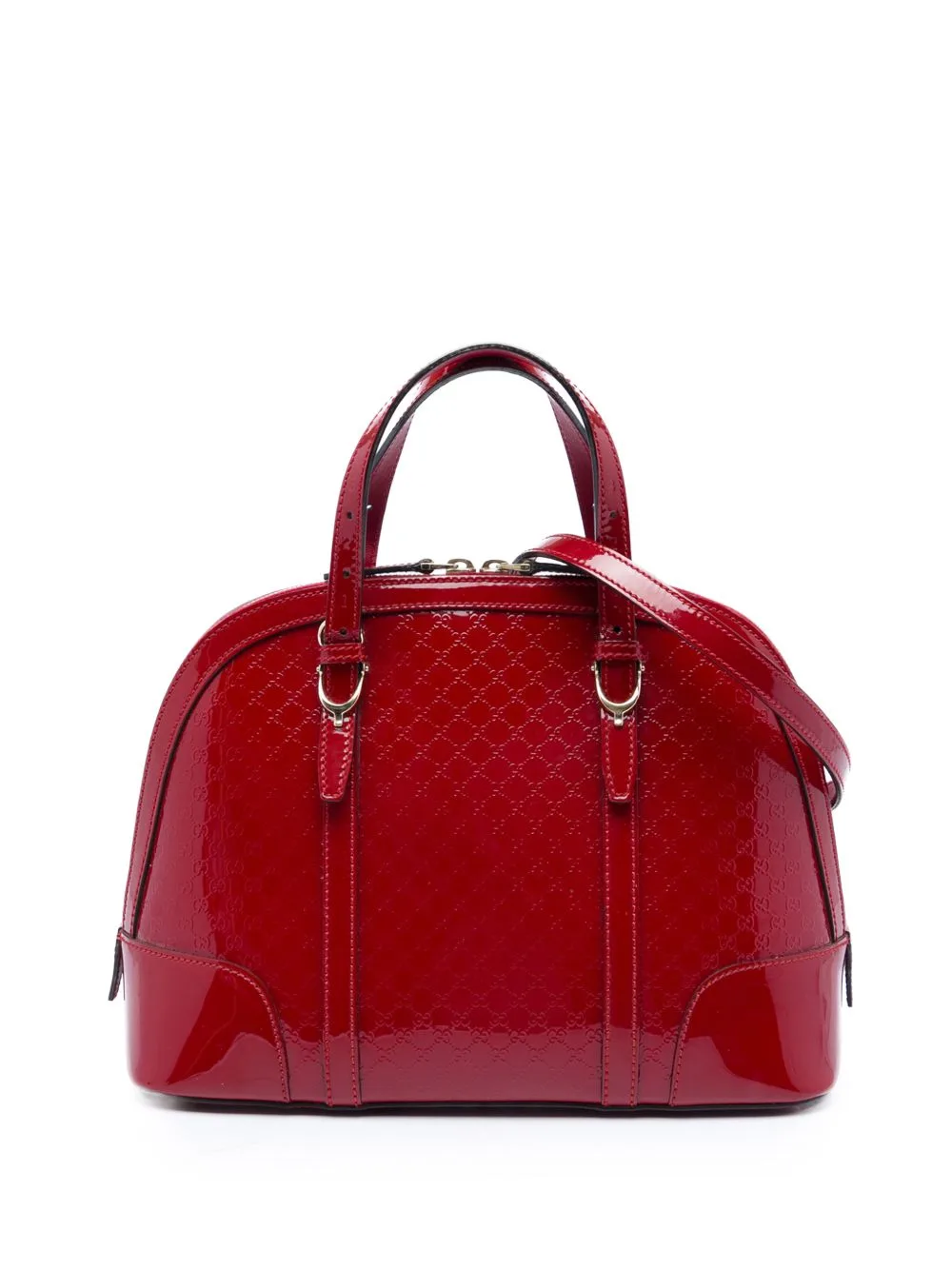2016-2026 Small Microguccissima Patent Nice Dome Satchel
