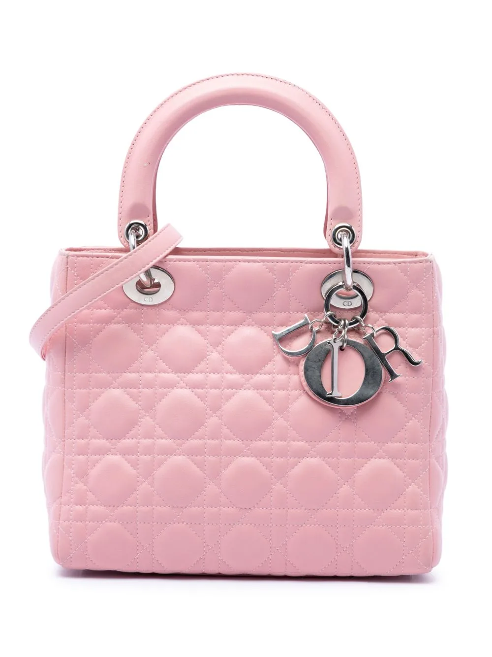 2007 Medium Lambskin Cannage Lady Dior Satchel