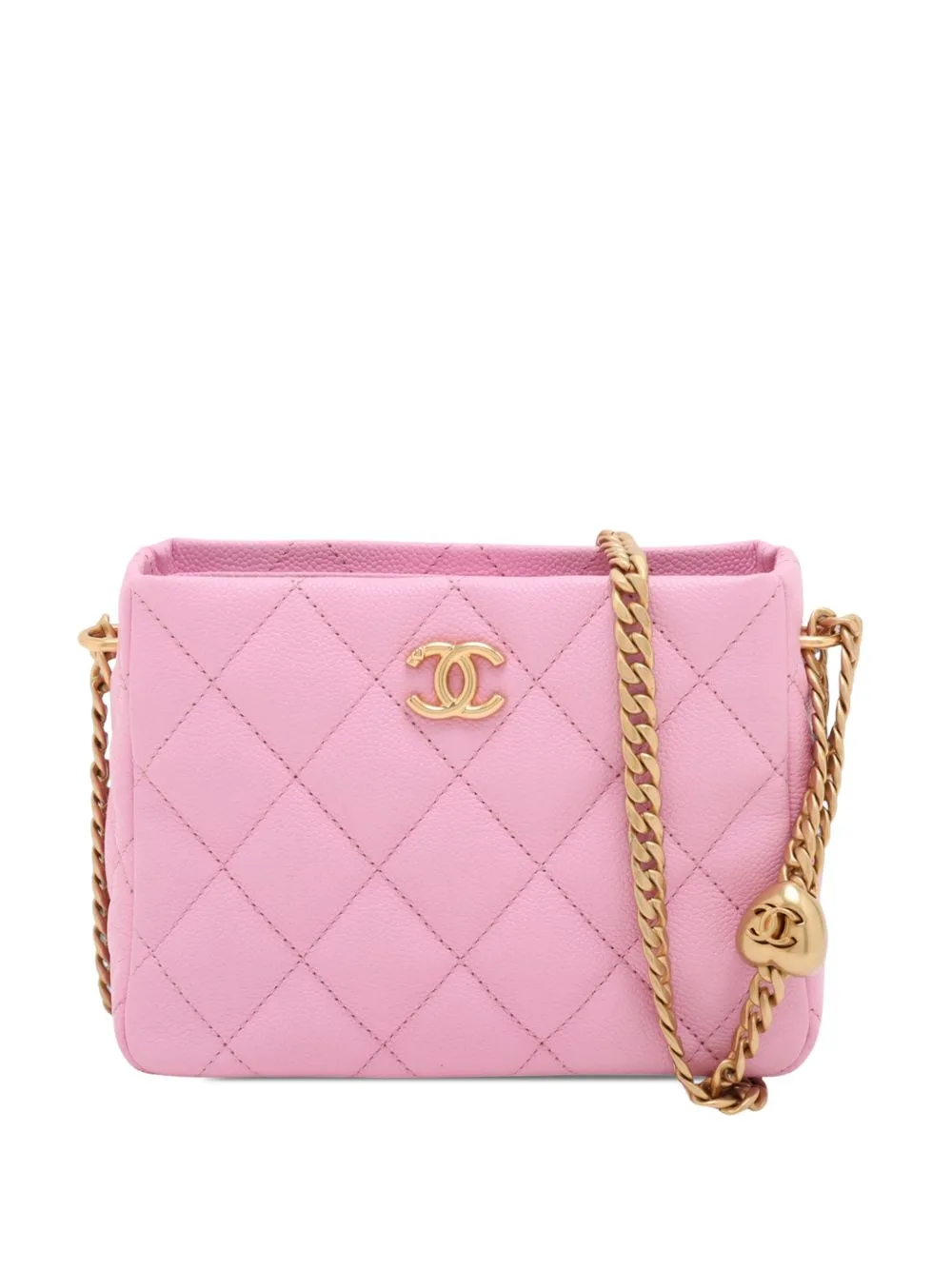 2021-2026 CC Quilted Caviar Crossbody Bag
