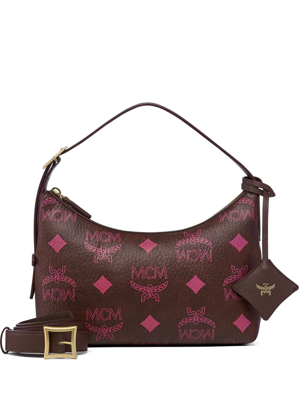Maxi Visetos Aren Shoulder Bag