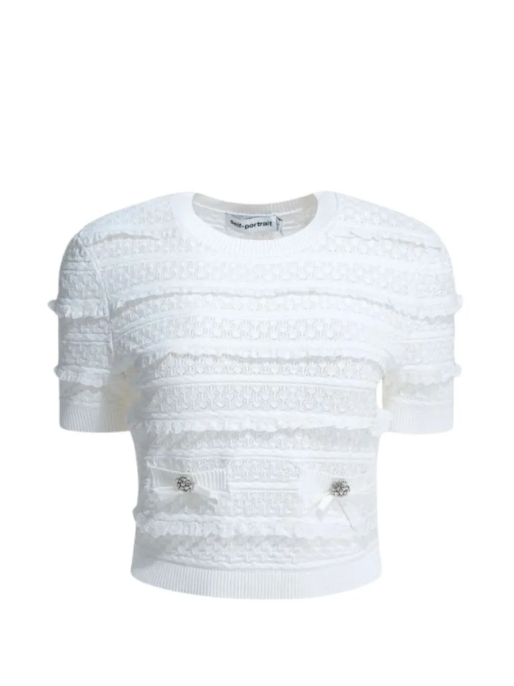 Button-Embellishment T-Shirt