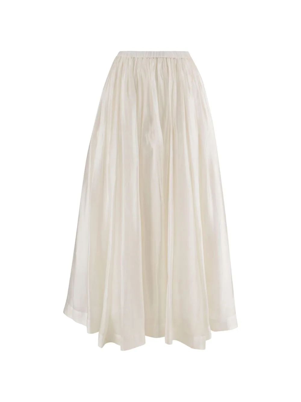Gathered-Waist Maxi Skirt