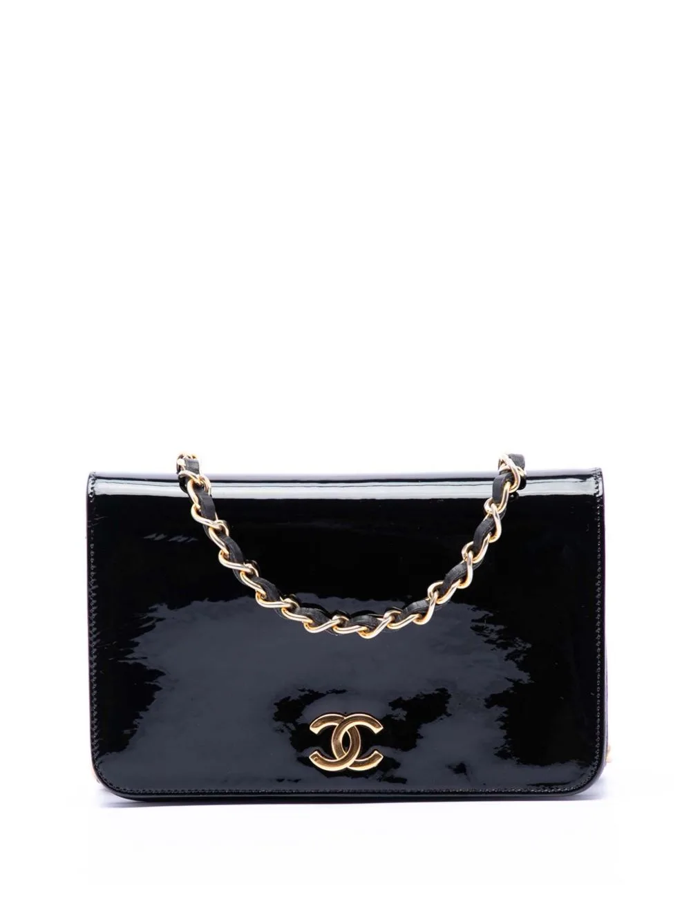1984-1986 CC Patent Wallet on Chain Shoulder Bag