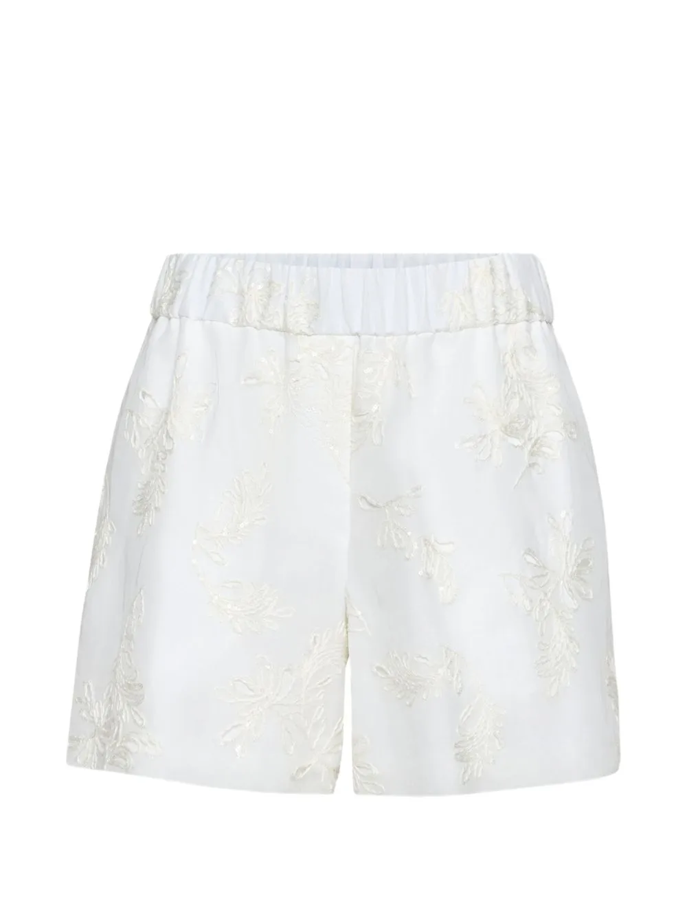Cotton Organza Shorts with Dazzling Broderie Anglaise