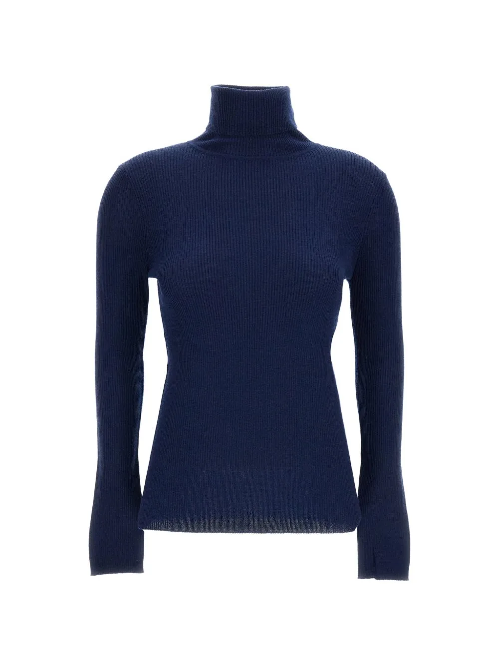 Ribbed-Knit Roll-Neck Sweater