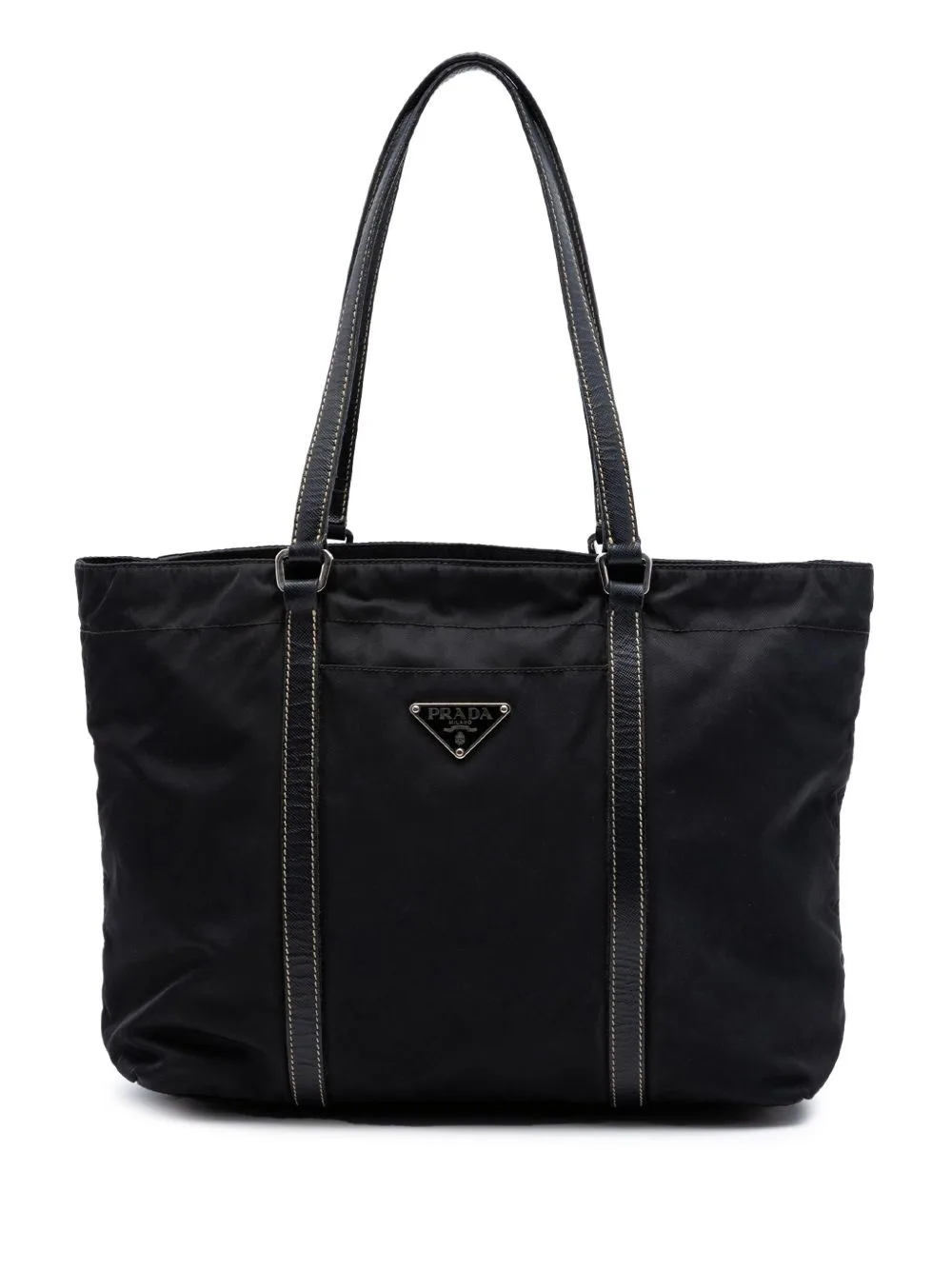 2013-2026 Saffiano Trimmed Tessuto Tote Bag