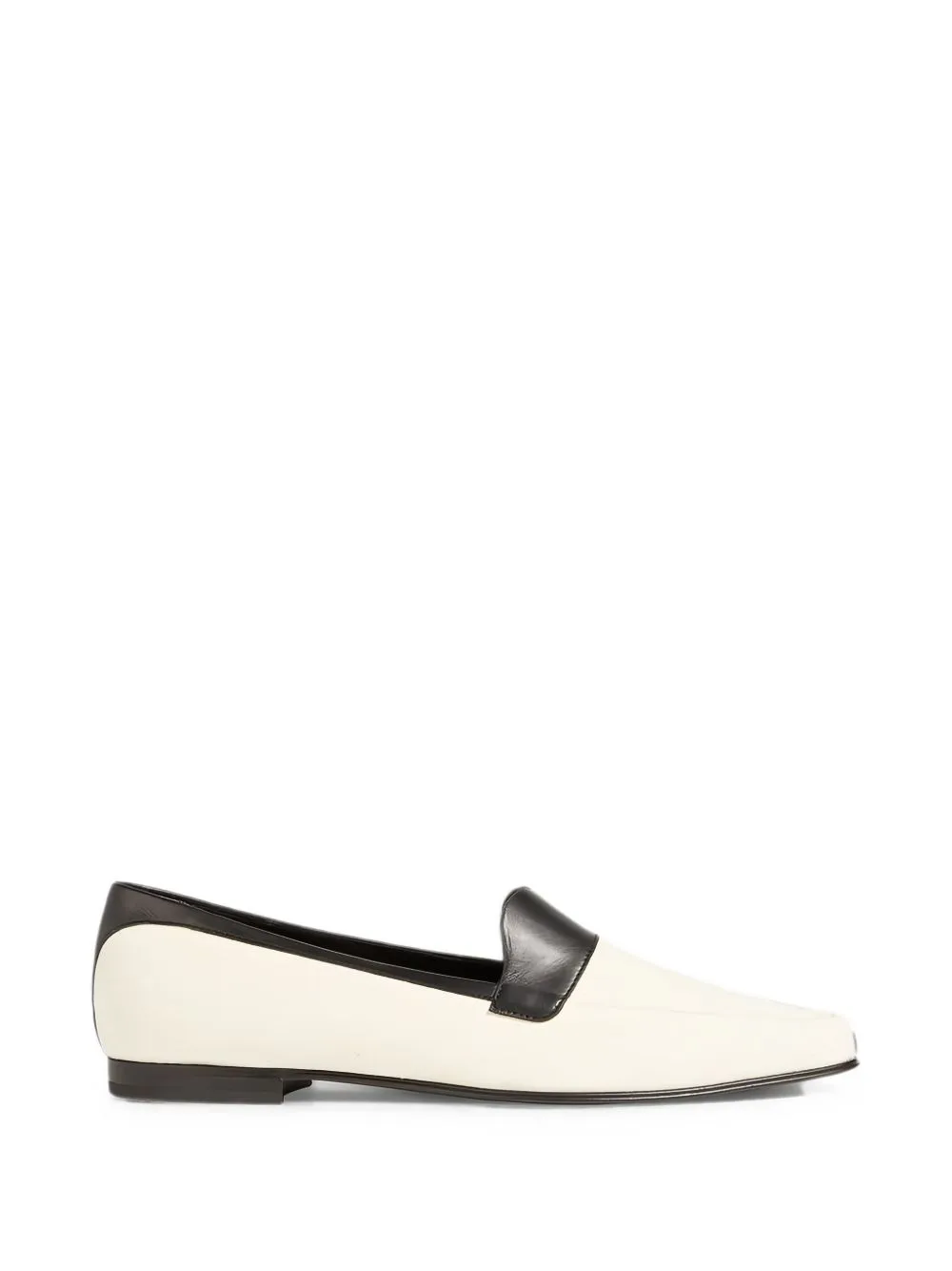 Leather-Trimmed Canvas Loafers