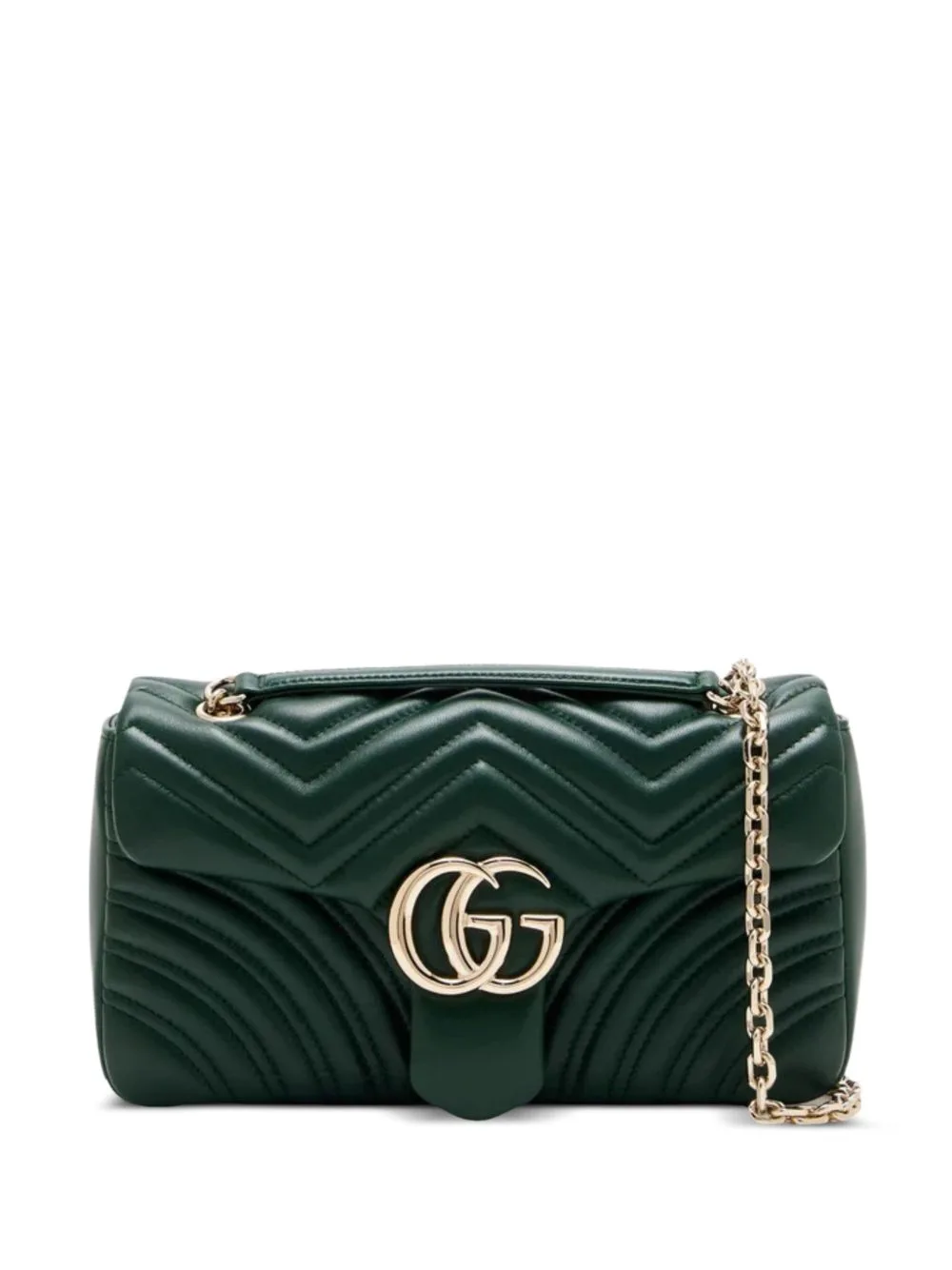 Medium GG Marmont Chevron Shoulder Bag