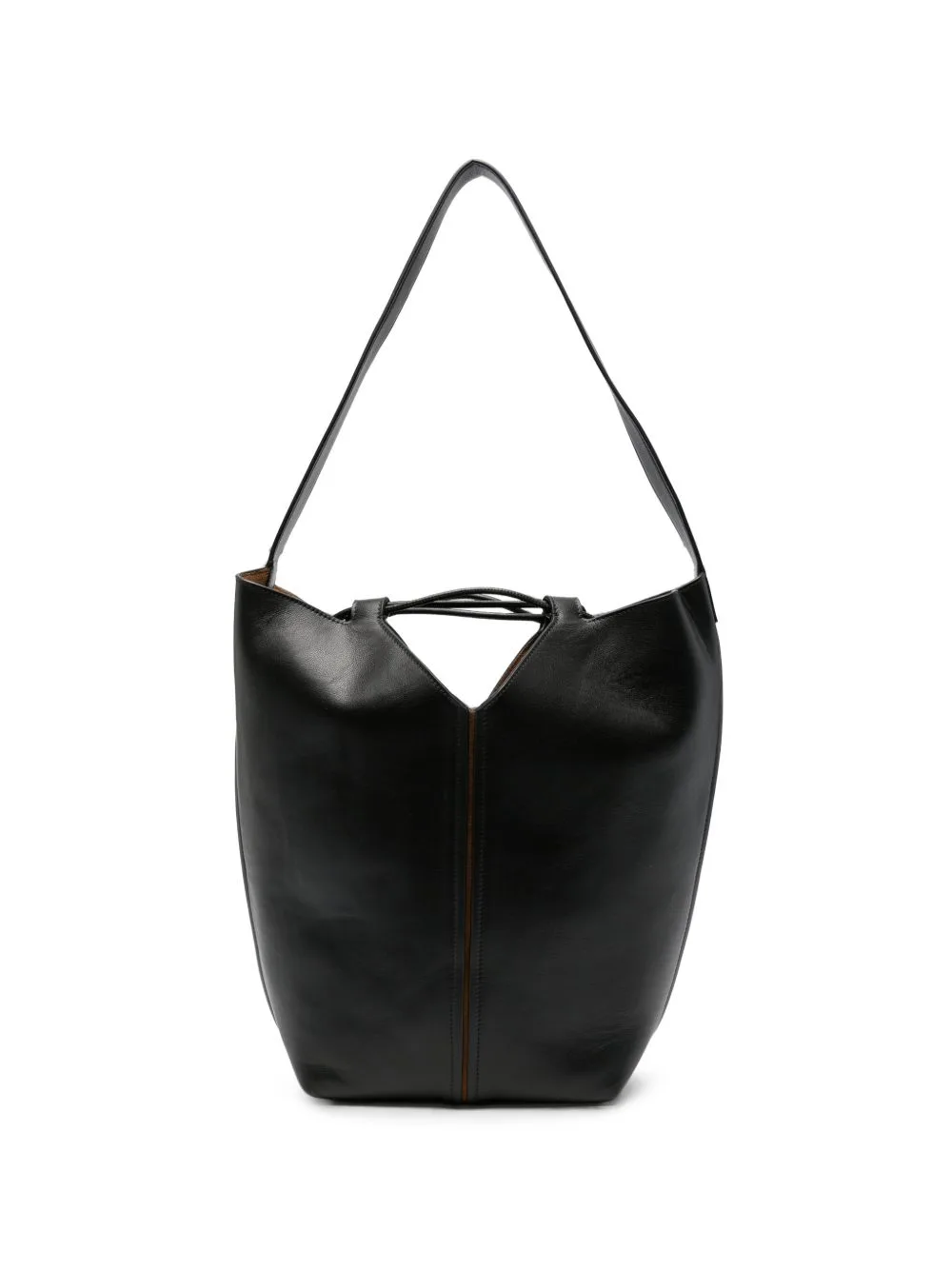 Riba Leather Bucket Bag