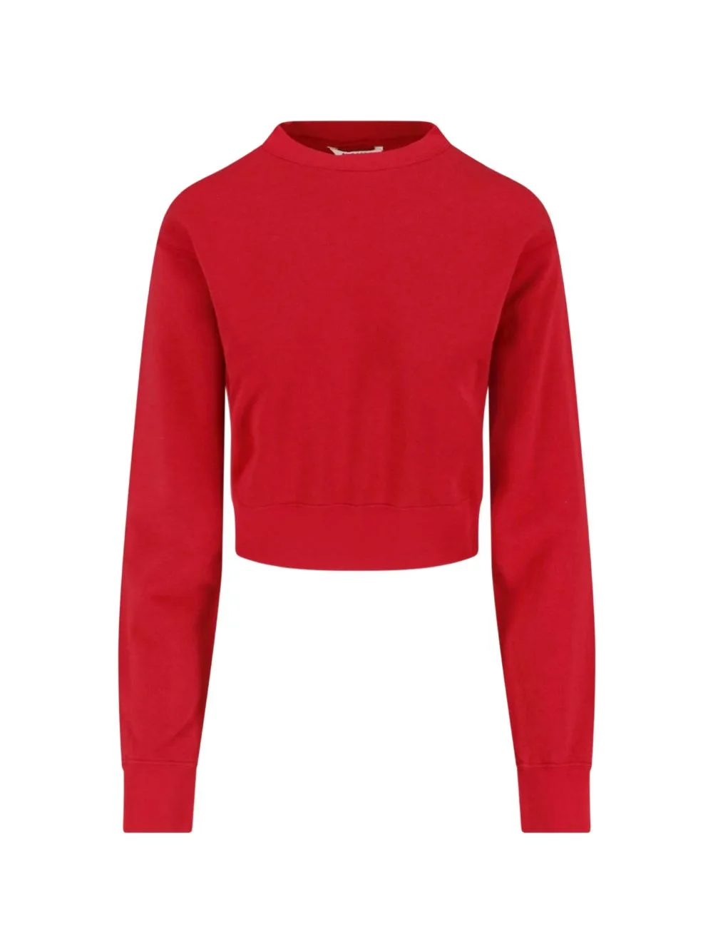 Cropped Long-Sleeve Sweatshirt