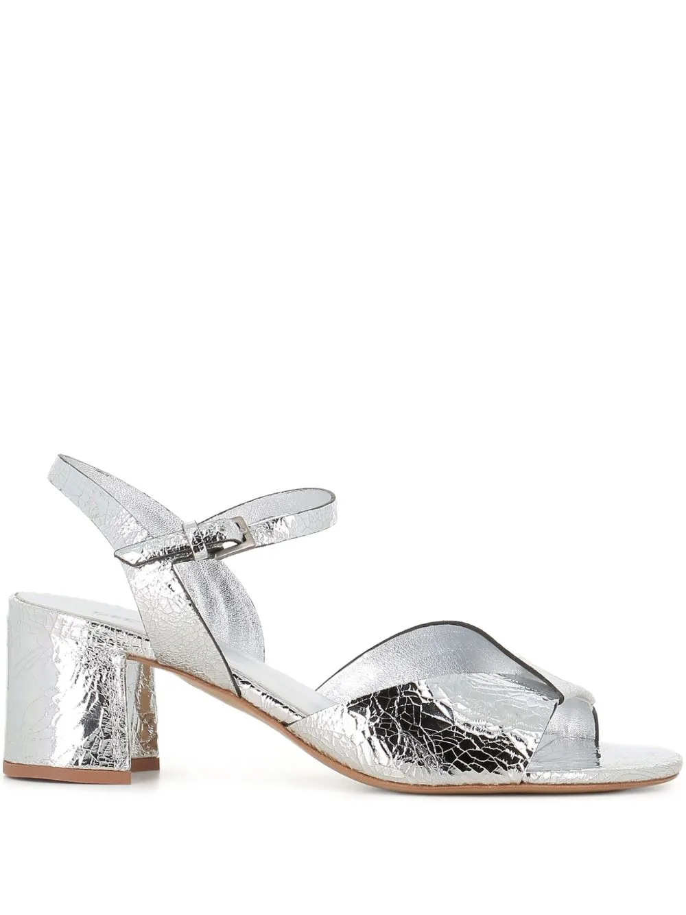 Metallic-Effect Sandals