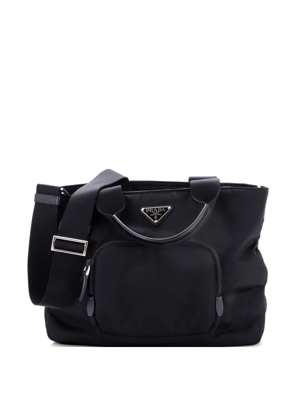 Front Pocket Padded Tessuto Medium Tote Bag