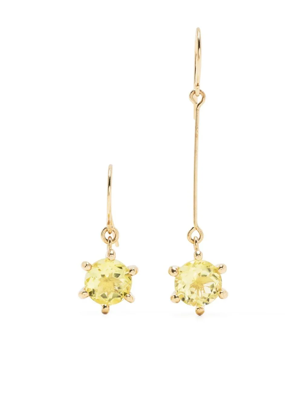 Asymmetric-Design Drop Earrings
