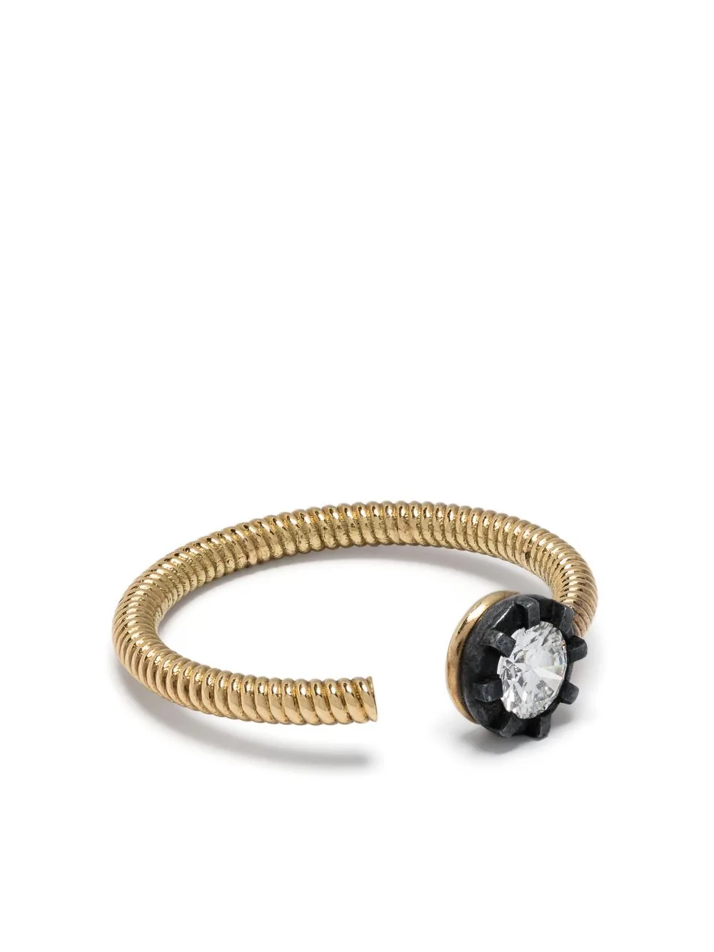 18kt Yellow Gold Cabo & Midnight M Diamond Ring