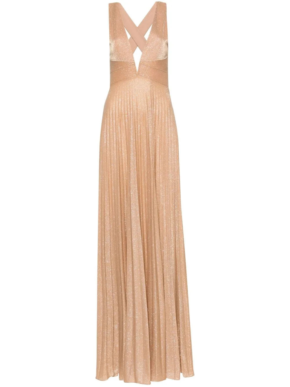 Open-Back Embellished Maxi Dress
