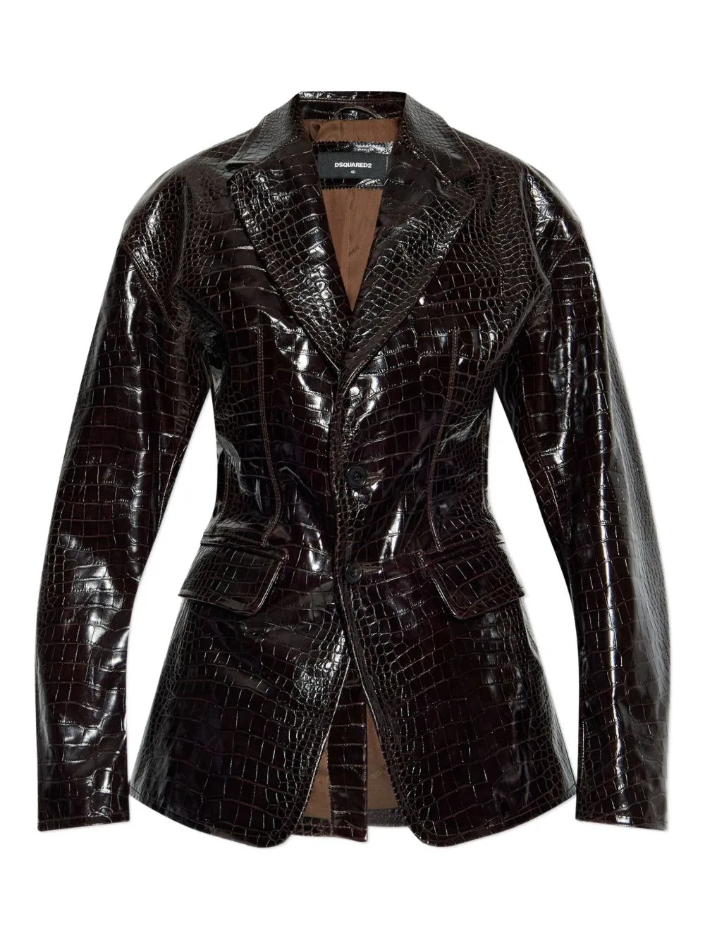 Crocodile-Embossed Blazer
