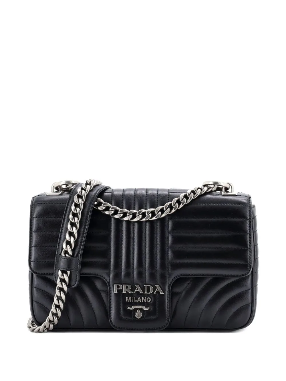Chain Flap Shoulder Bag Diagramme Quilted Leather Medium Crossbody Bag