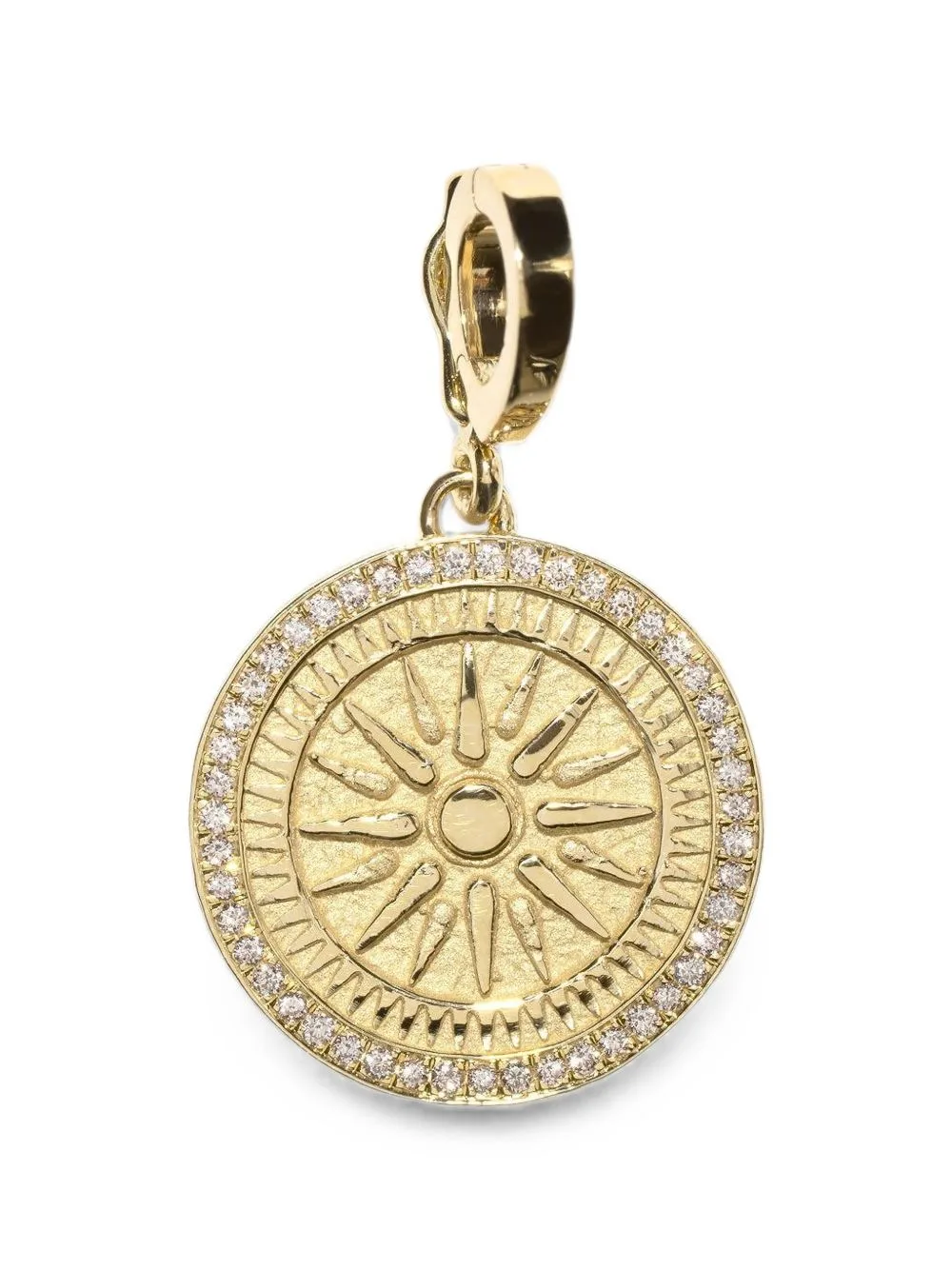 Large Sunburst Diamond Charm