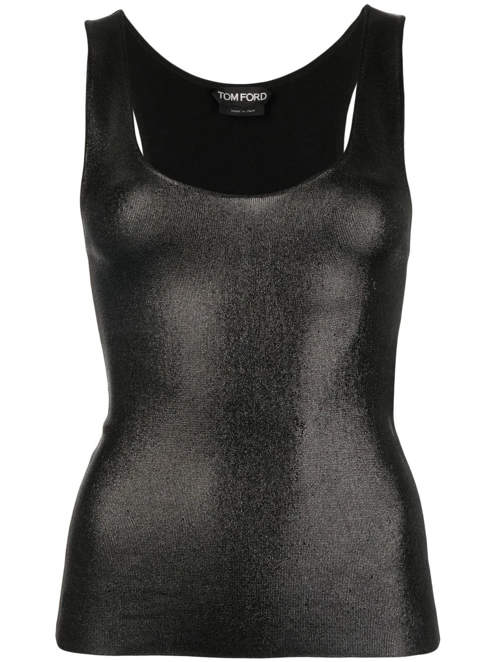 Metallized Sleeveless Top
