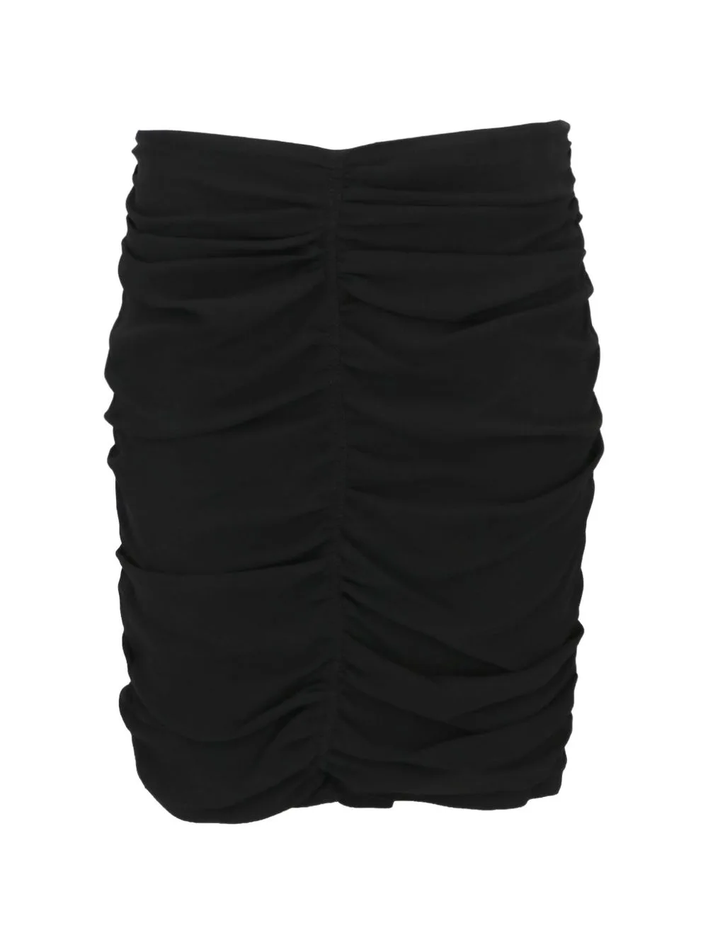 Ruched Zip-Up Skirt