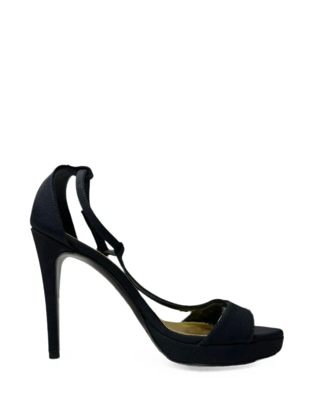 Ankle-Strap Canvas Sandals