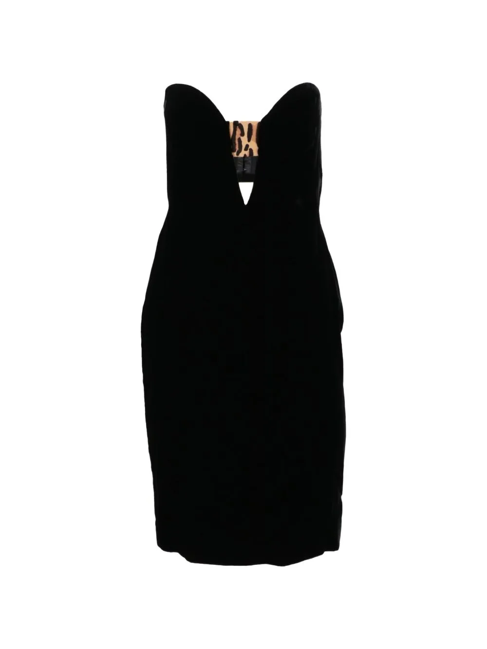 Leopard-Detail Mini Dress