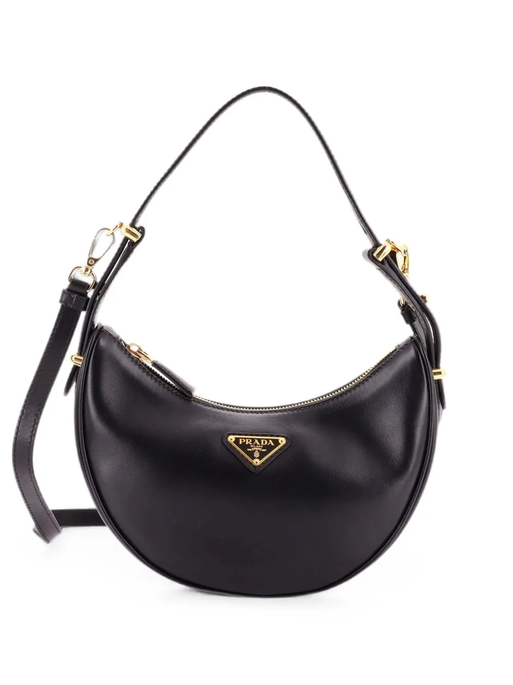 Arque Half Moon Leather Small Hobo Bag