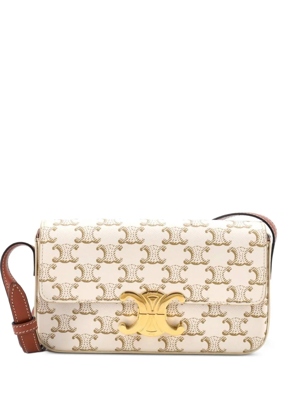 Triomphe East-West Triomphe Coated Canvas Shoulder Bag