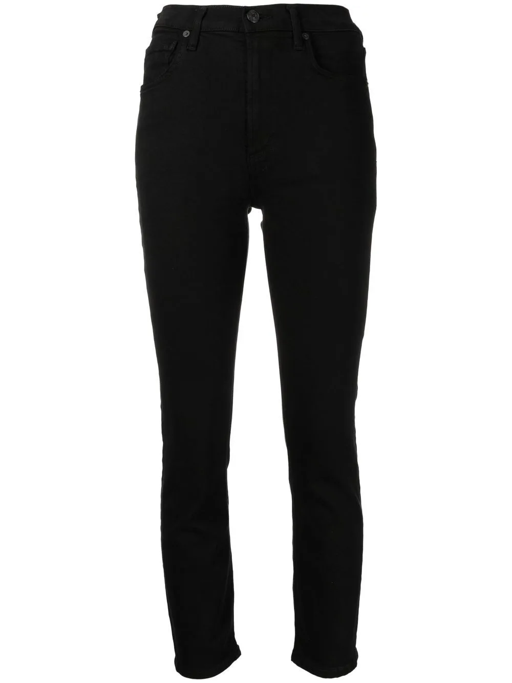 High-Waisted Vintage Slim-Cut Jeans