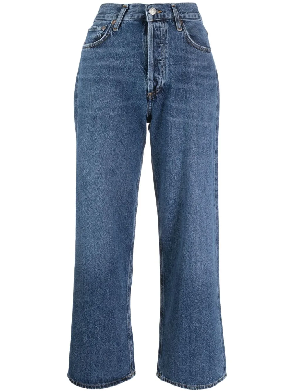 Ren Jean High-Rise Cropped Jeans