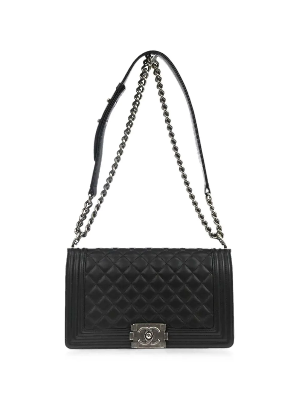 2017 Medium Boy Chanel Quilted Shoulder Bag