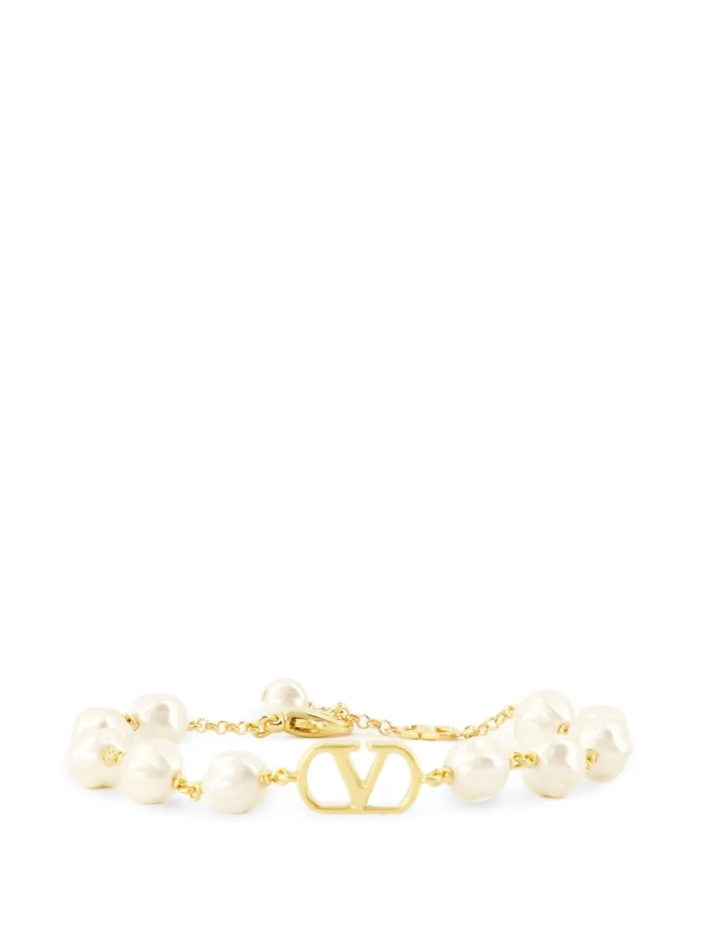 VLogo Signature Pearl-Embellished Bracelets