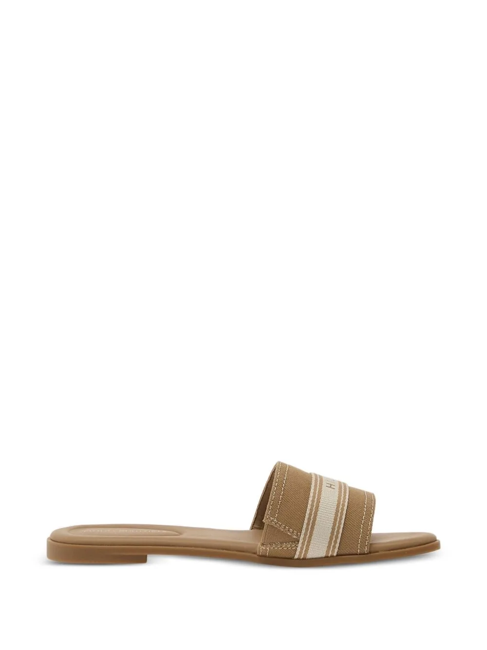 Logo-Embroidered Canvas Sandals