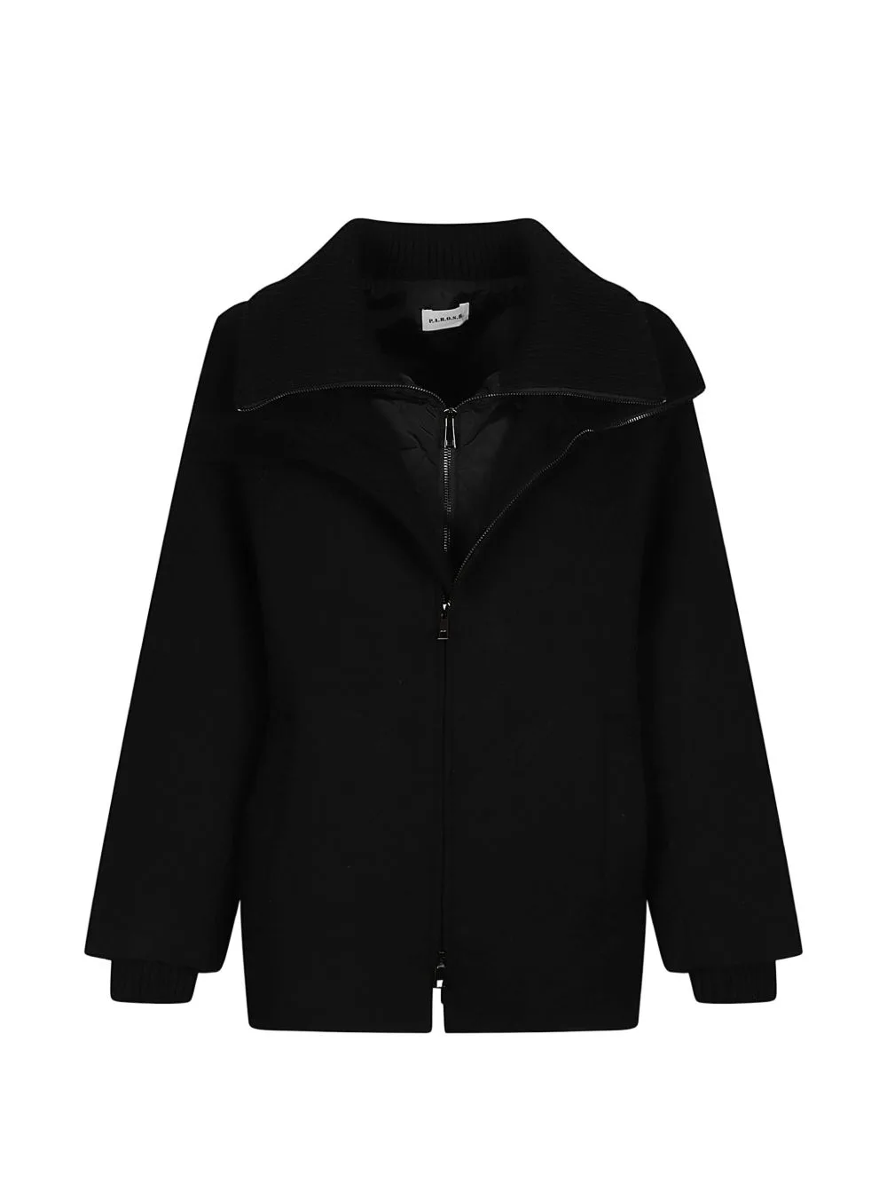 Layered Zip-Up Jacket