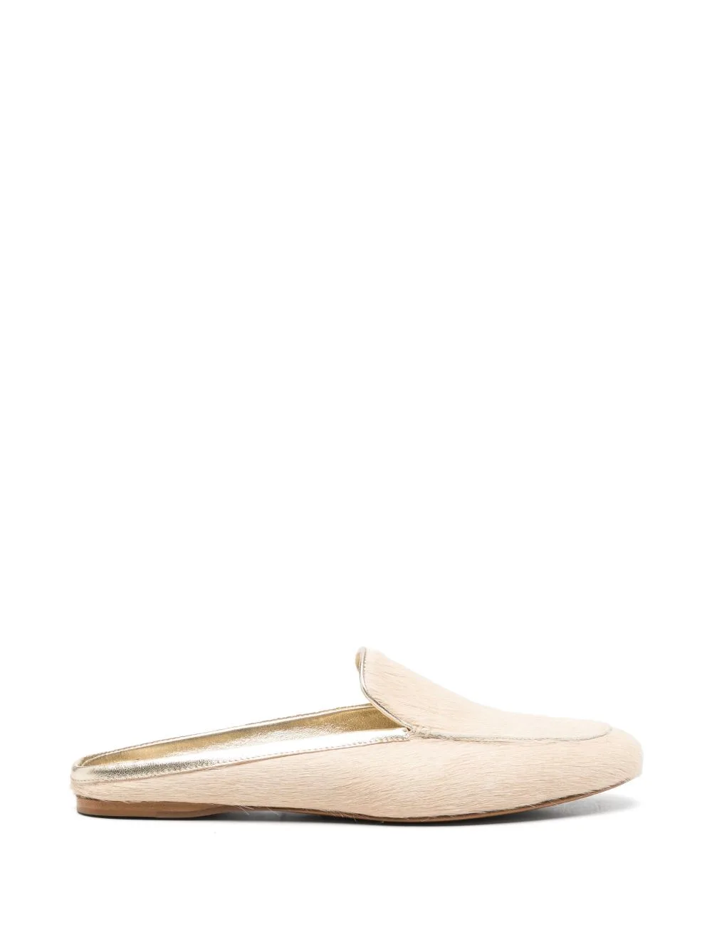 Almond-Toe Flat Mules