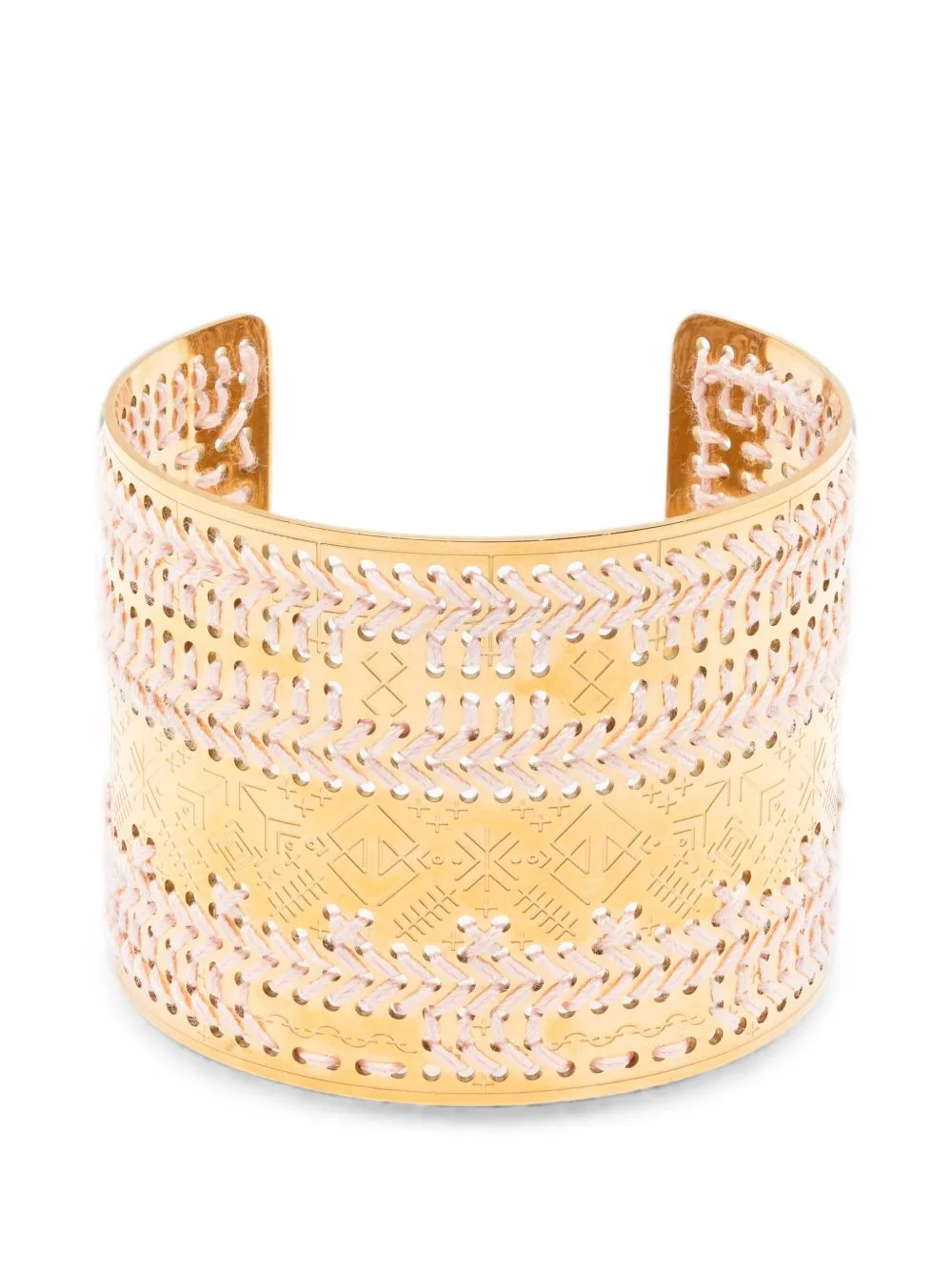 Engraved Woven Cuff Bracelet