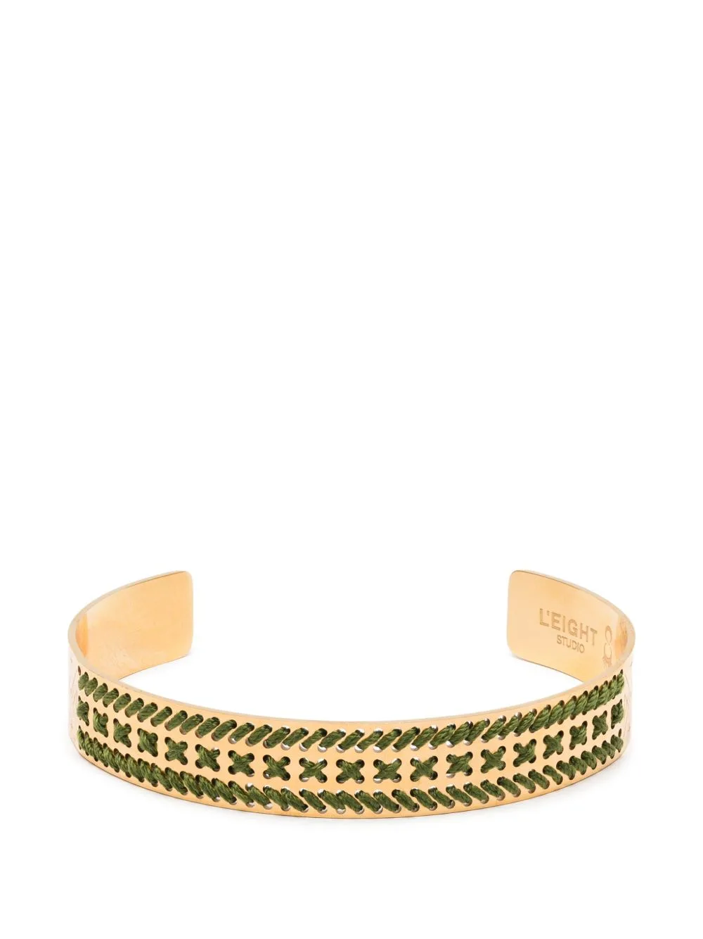 Cord and Cut-Out Cuff Bracelet