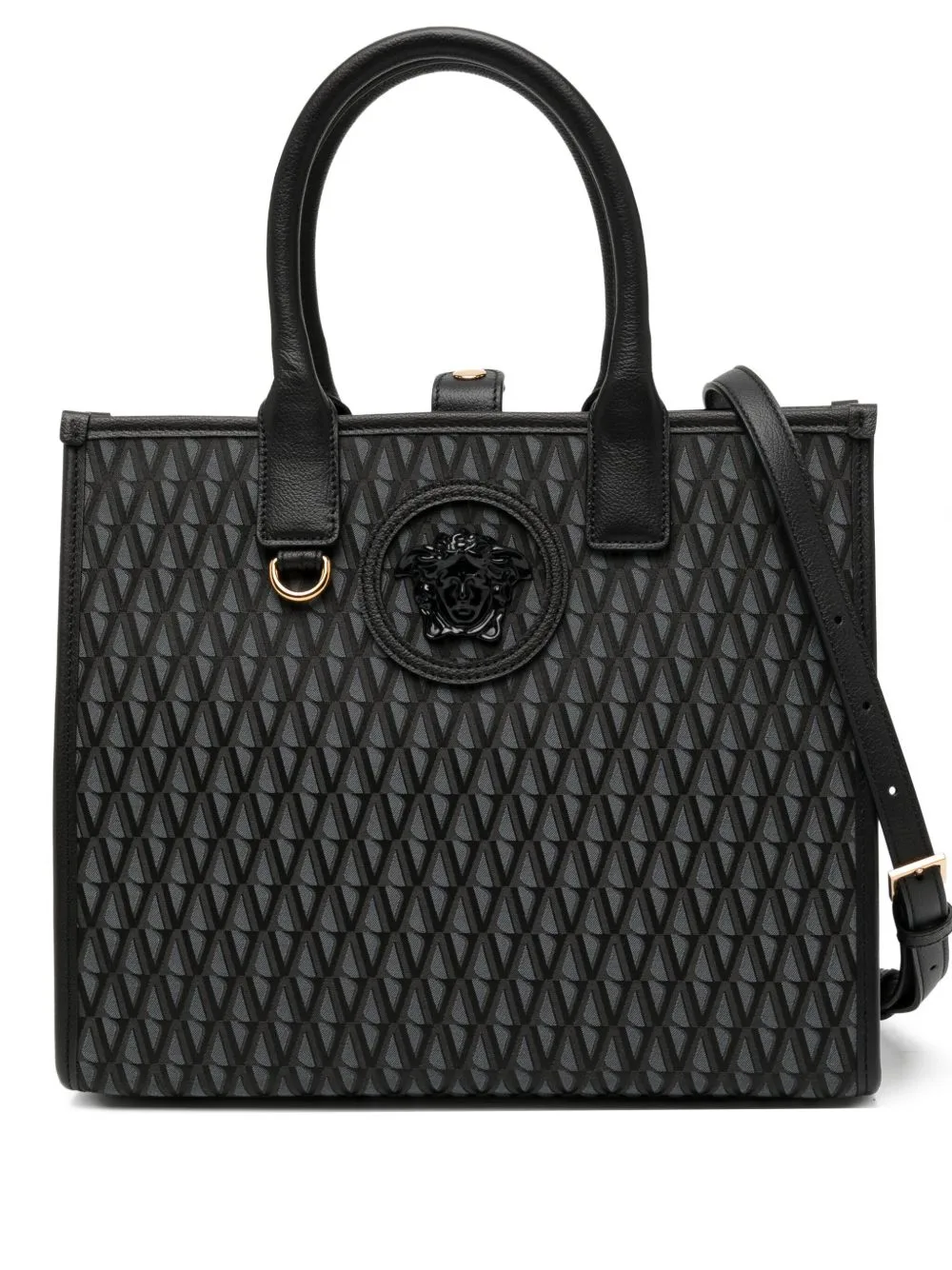 Small V Allover La Medusa Tote Bag