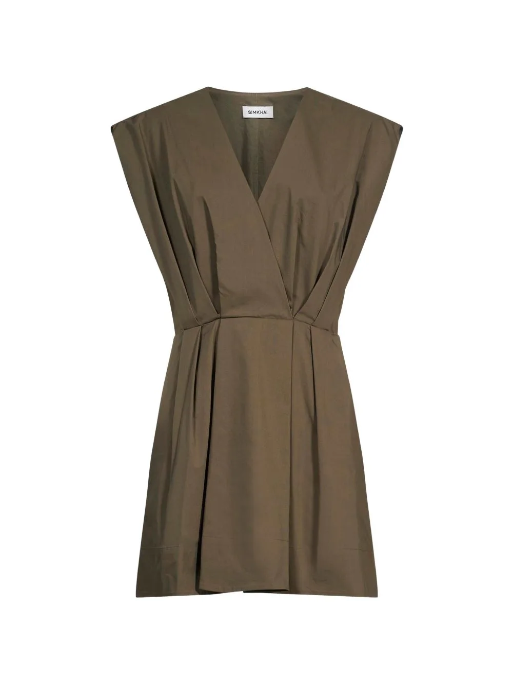 Sefi Pleated V-Neck Mini Dress