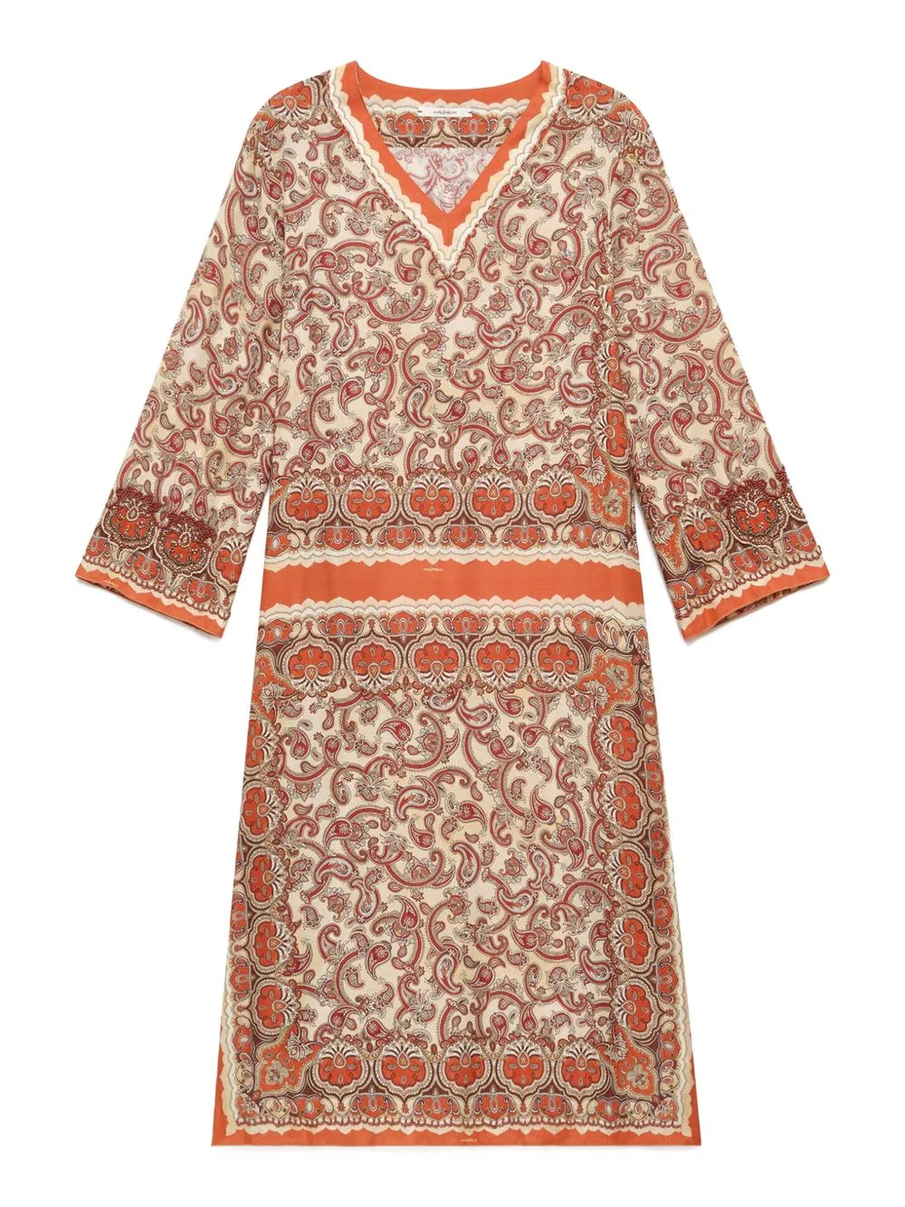 Sunset-Paisley Mini Dress