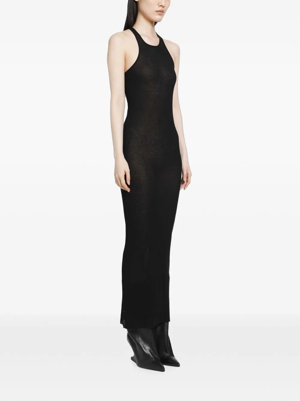 Rib Long Sleeve Dress