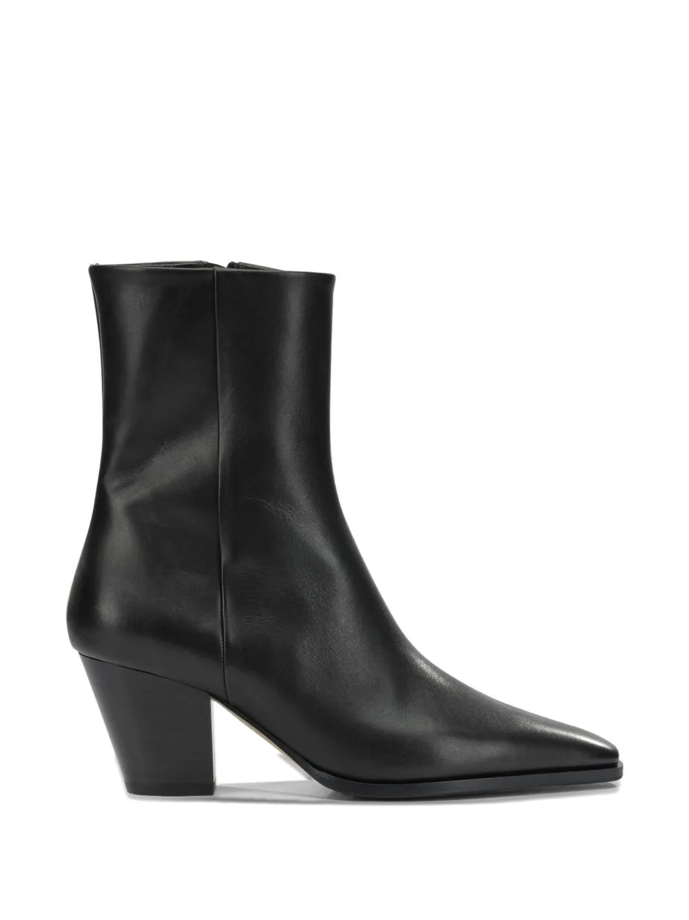 Hedvig Pointed-Toe Leather Ankle Boots